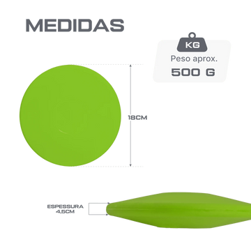 Disco de Atletismo Infantil PVC Macio 500g Pista e Campo
