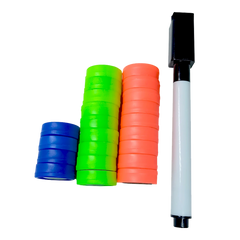 Prancheta tática magnética com caneta para treinamento de handebol Pista e Campo - Modelo pasta preta
