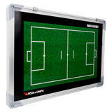 Quadro tático magnético de alumínio com acessórios 45x30 Pista e Campo - Futebol Society
