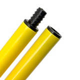 Bastão haste de PVC 1m desmontável em duas partes amarelo Velden