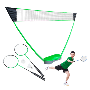 Kit Portátil de Badminton com Rede, Raquetes e Maleta Loire