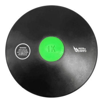 Disco de Atletismo de Borracha 1kg Treinamento Pista e Campo
