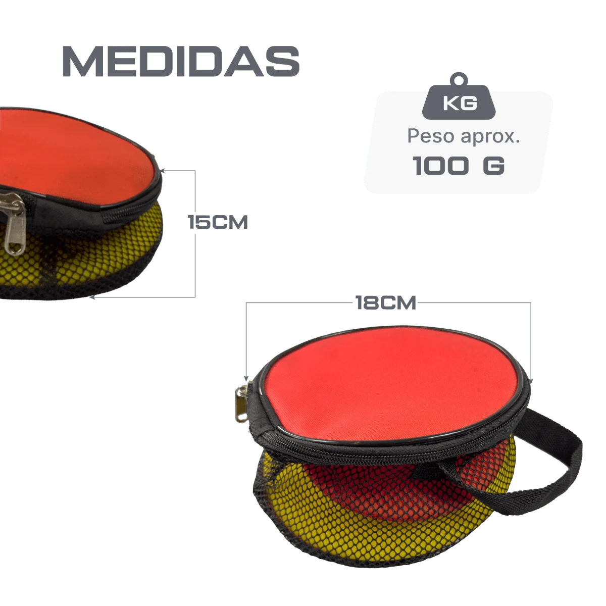Bolsa para transporte de discos de PVC Pista e Campo