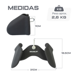 Puxador Anatômico 29cm Emborrachado Envolst