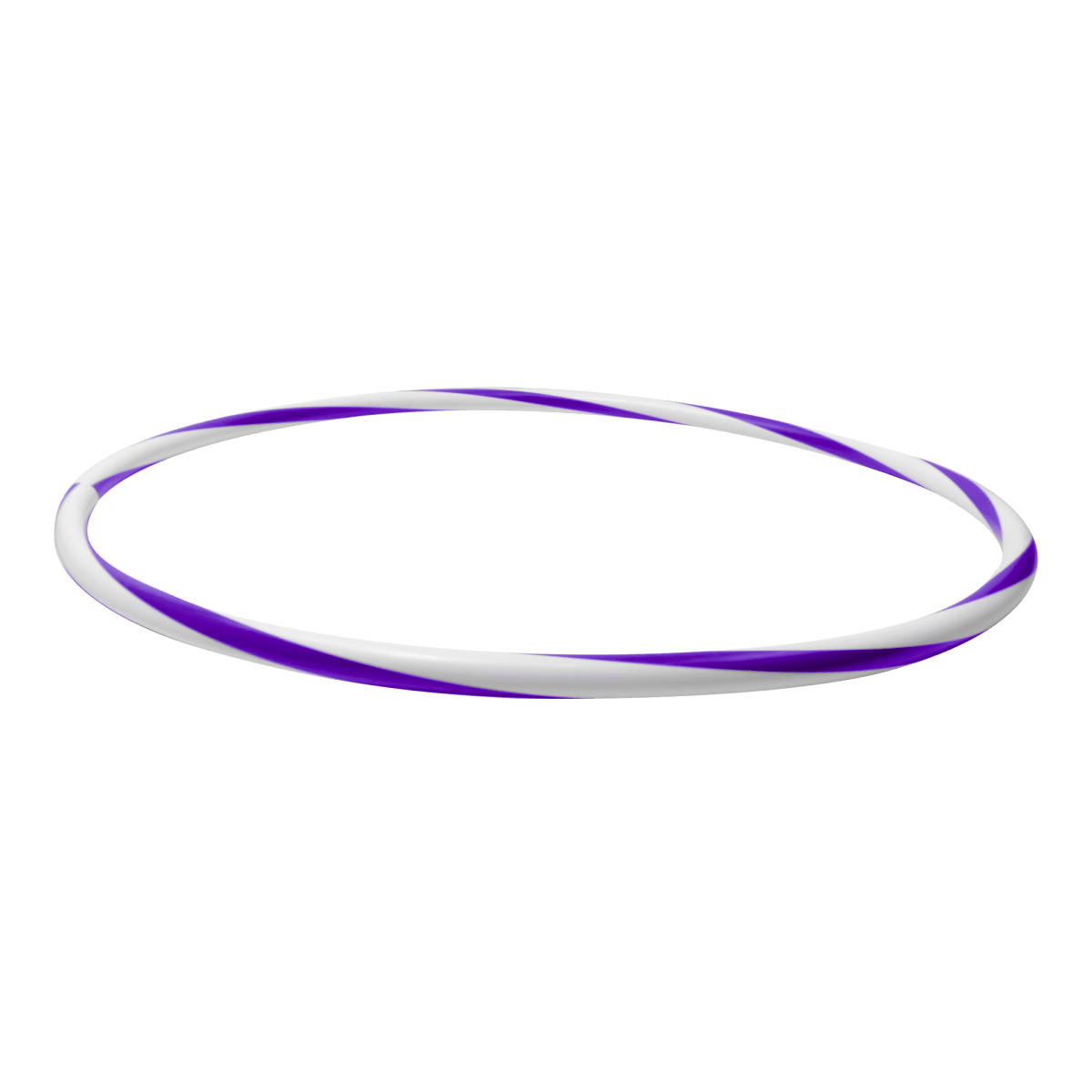 Arco de ginástica rítmica bambolê em espiral 90cm de diâmetro Gracios - Azul e Branco