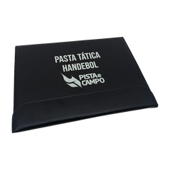 Prancheta tática magnética com caneta para treinamento de handebol Pista e Campo - Modelo pasta preta
