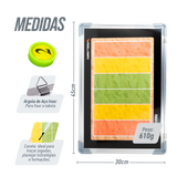 Quadro tático magnético de alumínio com acessórios 45x30 Pista e Campo - Esportes de Areia