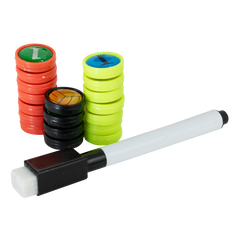 Prancheta tática magnética com caneta para treinamento de voleibol Pista e Campo - Modelo pasta preta