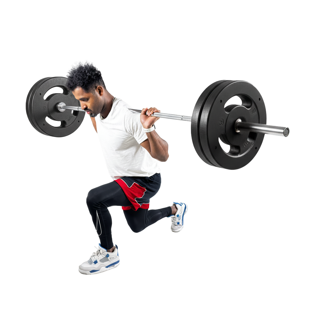 Barra Reta de Musculação Maciça 2,20m 28mm com Presilhas Envolst