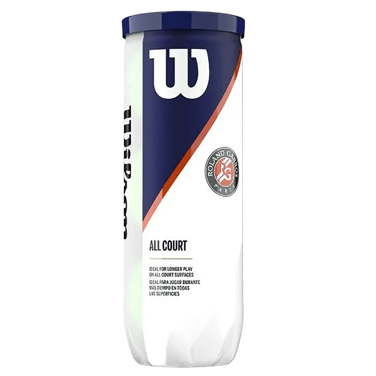 Bolinha/bola de tênis de campo Roland Garros Wilson - tubo com 3 und