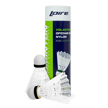 Volante de Badminton Nylon Tubo com 6 Unidades Loire