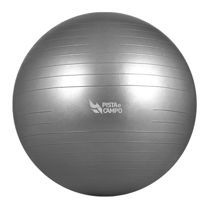 Bola de Pilates Gym Ball 75cm Antiestouro com Bomba Pista e Campo