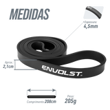 Superband resistência média 2,2cm (cor preto) Pista e Campo