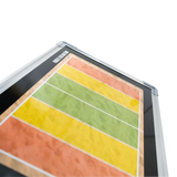 Quadro tático magnético de alumínio com acessórios 45x30 Pista e Campo - Esportes de Areia