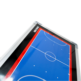 Quadro tático magnético de alumínio com acessórios 45x30 Pista e Campo - Futsal