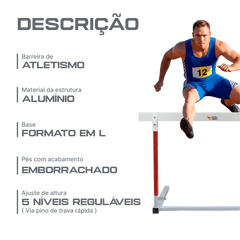 Barreira de atletismo de aço e alumínio WA-IAAF Pista e Campo