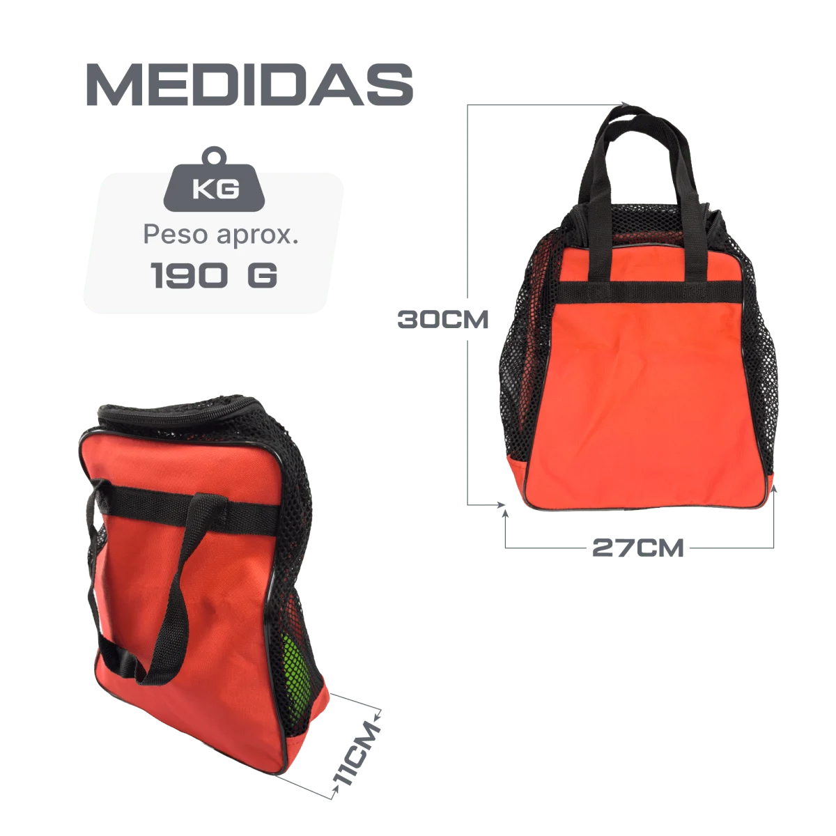 Bolsa para transporte de martelos de PVC Pista e Campo