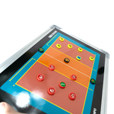Quadro tático magnético de alumínio com acessórios 45x30 Pista e Campo - Voleibol