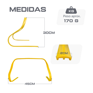 Barreirinha de Agilidade 30 cm Plástico Flexível Velden