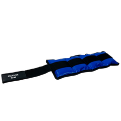 Tornozeleira caneleira em vinilona azul profissional 3kg Envolst - par