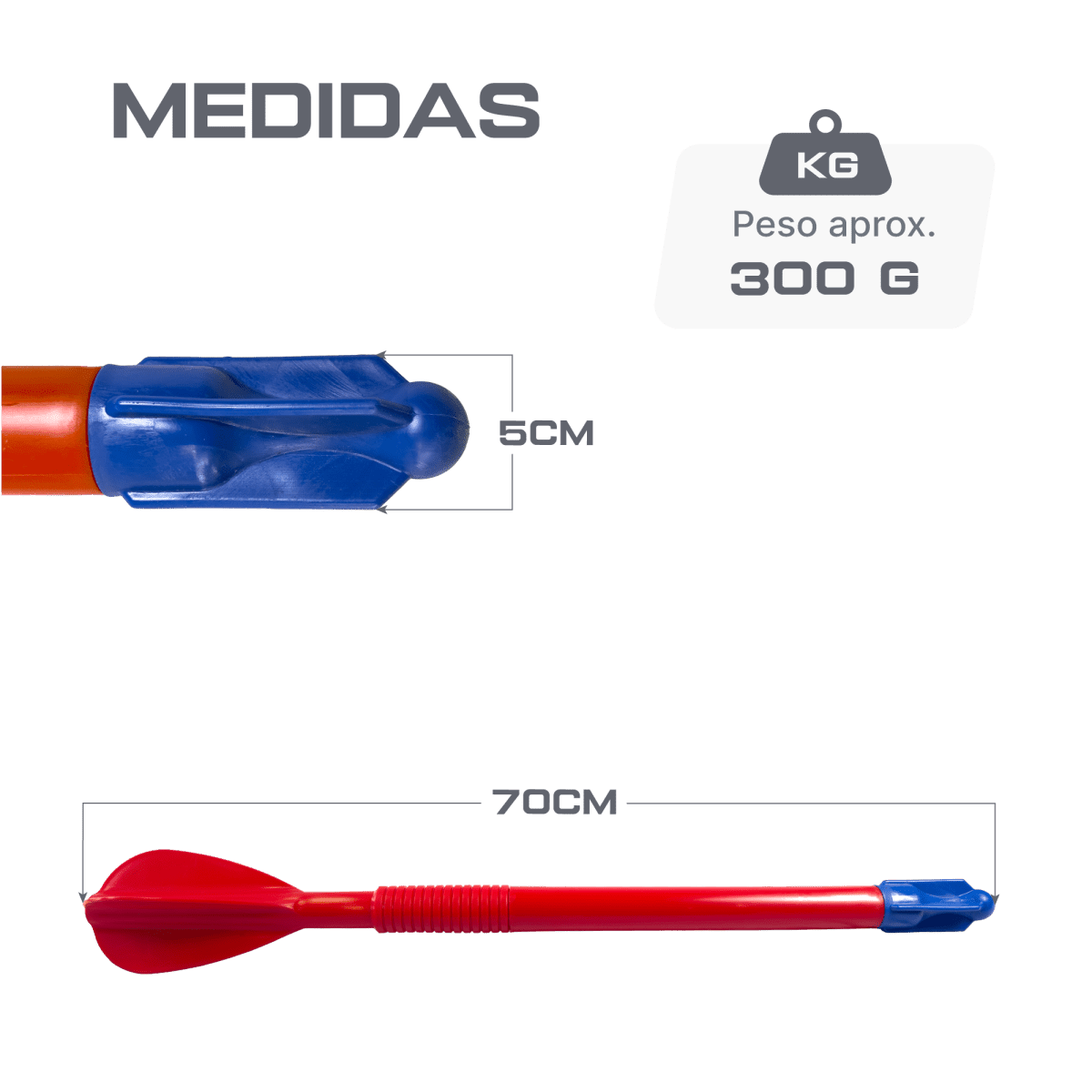 Dardo de plástico 300g Turbojav