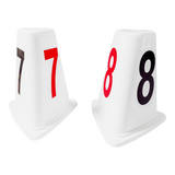 Indicador de raias de plástico ABS com 50cm Pista e Campo - cnj com 8 und (1-8)