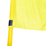 Bandeirola de escanteio oficial de futebol de campo reclinável Velden - cnj com 4 und Cor das bandeiras:Amarelo