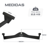Kit Puxadores Anatômicos Revestido Musculação Envolst