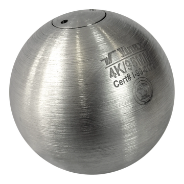 Peso de Atletismo 4kg 95mm Certificado WA-IAAF Aço Inox Vinex