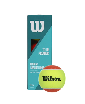 Bola de Tênis e Beach Tennis Estágio 2 Wilson Tour Premier 3un