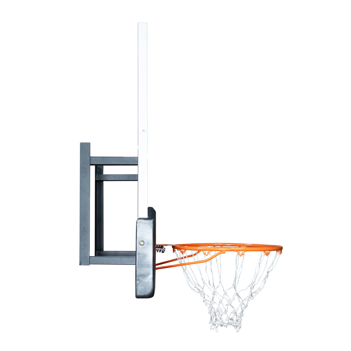 Tabela de basquete de parede quadro transparente de 120x80cm com aro e rede Velden