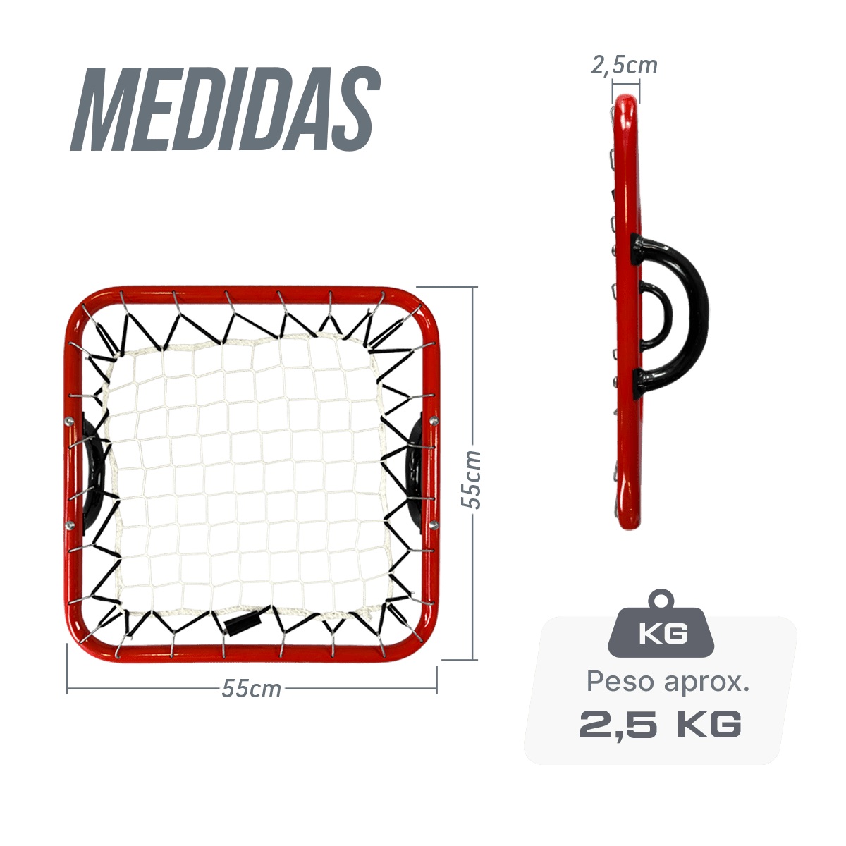 Quadro elástico de retorno de bolas para treinamento de goleiros Velden