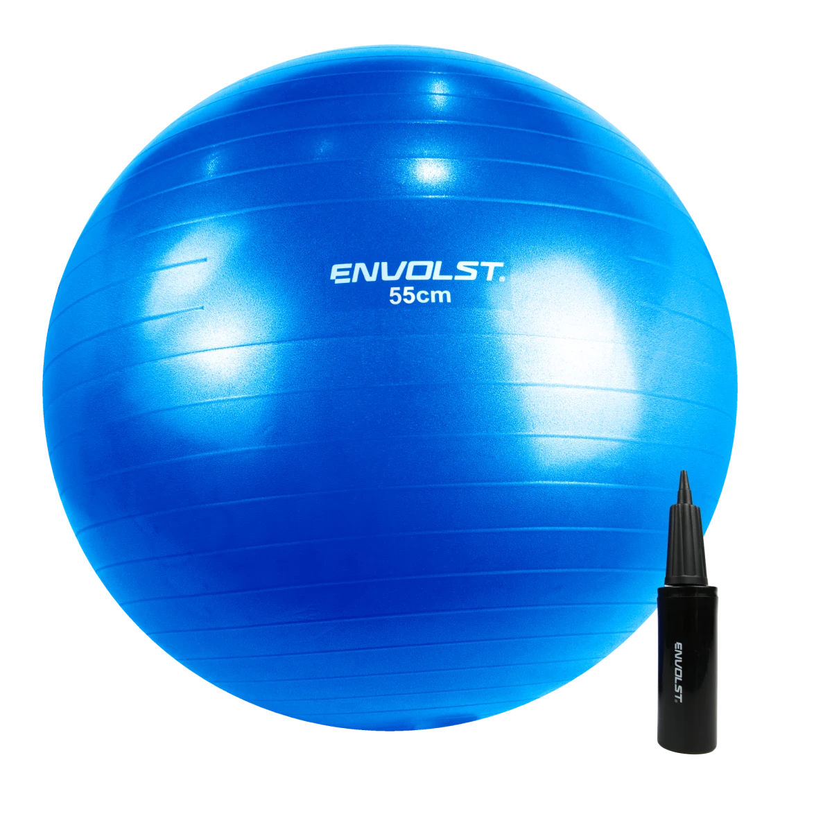 Bola Suíça Gym Ball 55cm Anti Estouro Envolst - Cinza