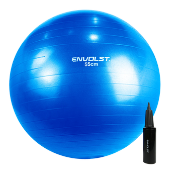Bola Suíça 55cm Gym Ball Para Pilates Anti-Burst com Bomba Envolst