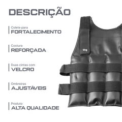 Colete com pesos para treinamento 5kg premium Pista e Campo