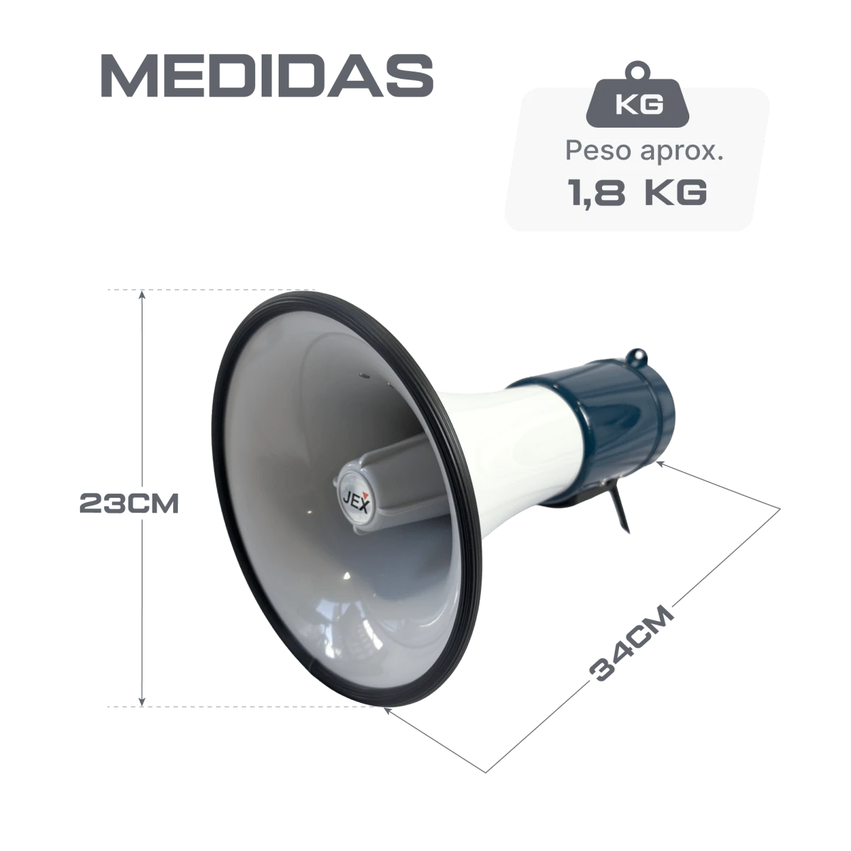 Megafone profissional 35W Jex
