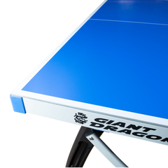 Mesa de tenis de mesa de aco e fibra ACP outdoor azul com rede S8022