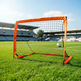 Mini-trave de futebol pop-up de fibra de vidro e rede de nylon média (120x80x80cm) Velden
