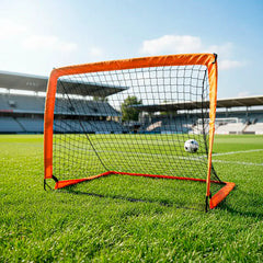 Mini-trave de futebol pop-up de fibra de vidro e rede de nylon média (120x80x80cm) Velden