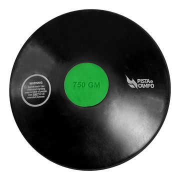 Disco de Atletismo de Borracha 750g Treinamento Pista e Campo