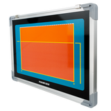 Quadro tático magnético de alumínio com acessórios 45x30 Pista e Campo - Voleibol