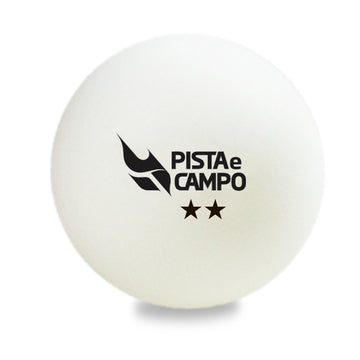 Bolinha de tênis de mesa 2 estrelas Pista e Campo - cnj com 6 und - branca