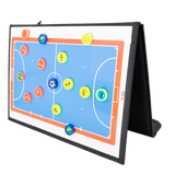 Prancheta tática magnética com caneta para treinamento de futsal Pista e Campo - Modelo pasta preta