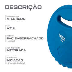 Implemento de Atletismo PVC Macio 350g Pista e Campo