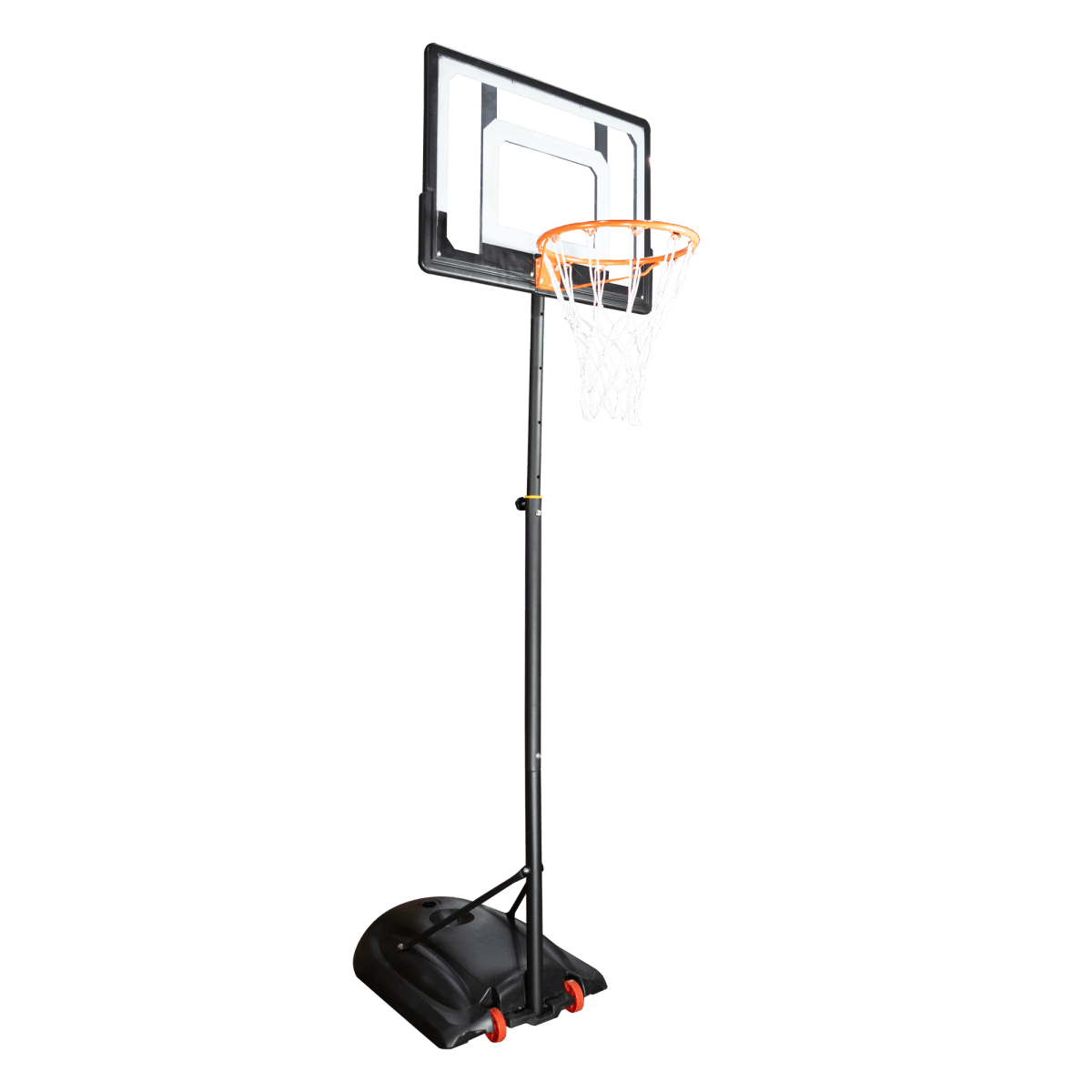 Tabela de basquete infantil juvenil móvel com poste, quadro de policarbonato e aro Velden