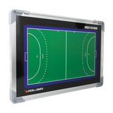 Quadro tático magnético de alumínio com acessórios 45x30 Pista e Campo - Handebol