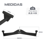 Puxador Anatômico Pegada 55cm Emborrachado Envolst