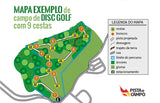 Alvo oficial para disc golf (golfe de disco) Pista e Campo