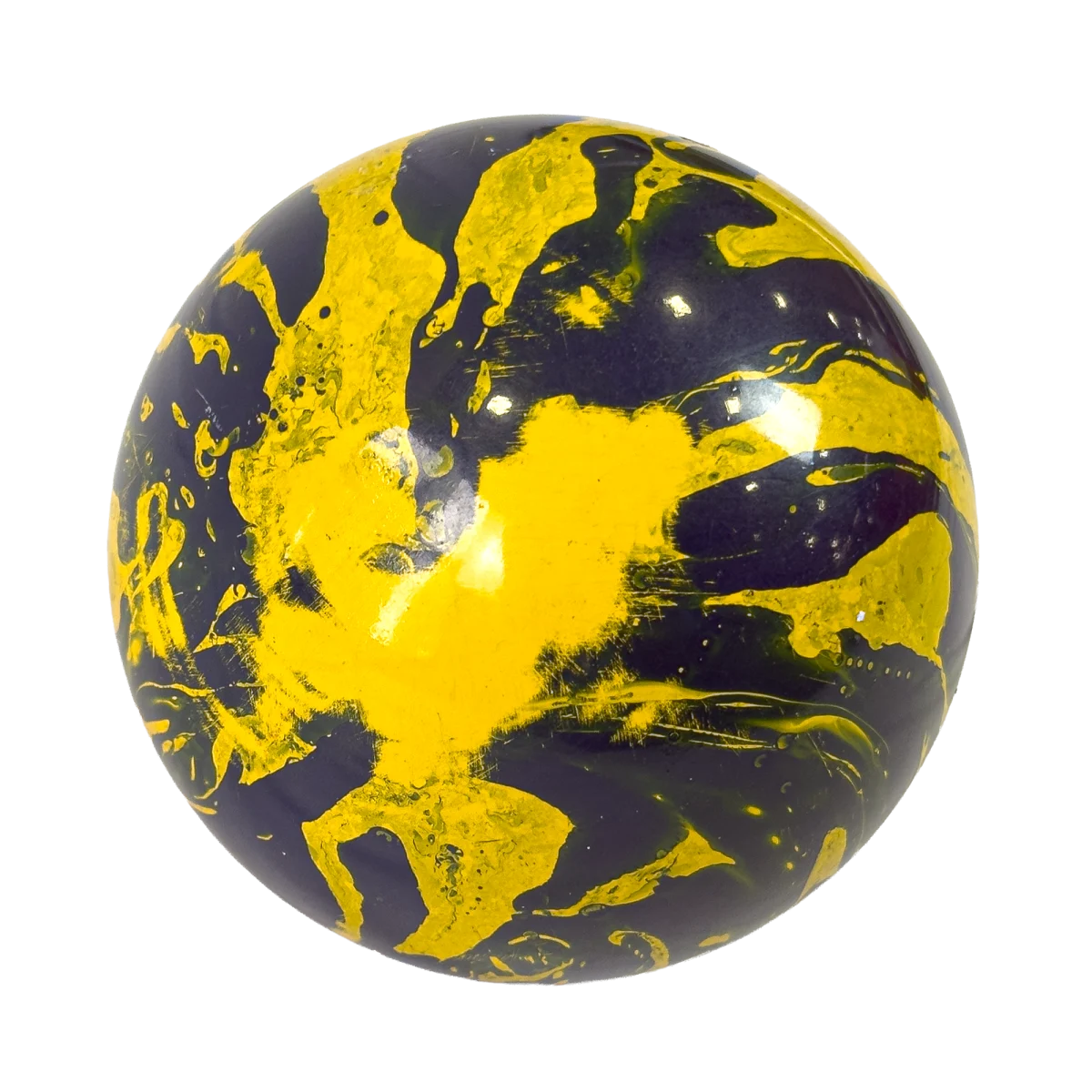 Martelo de atletismo de aço 7,26Kg 110mm ATE Pintura Especial Brasil WA-IAAF - com cabo e empunhadura
