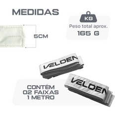 Suportes faixas brancas com velcro para antenas de voleibol Velden - par